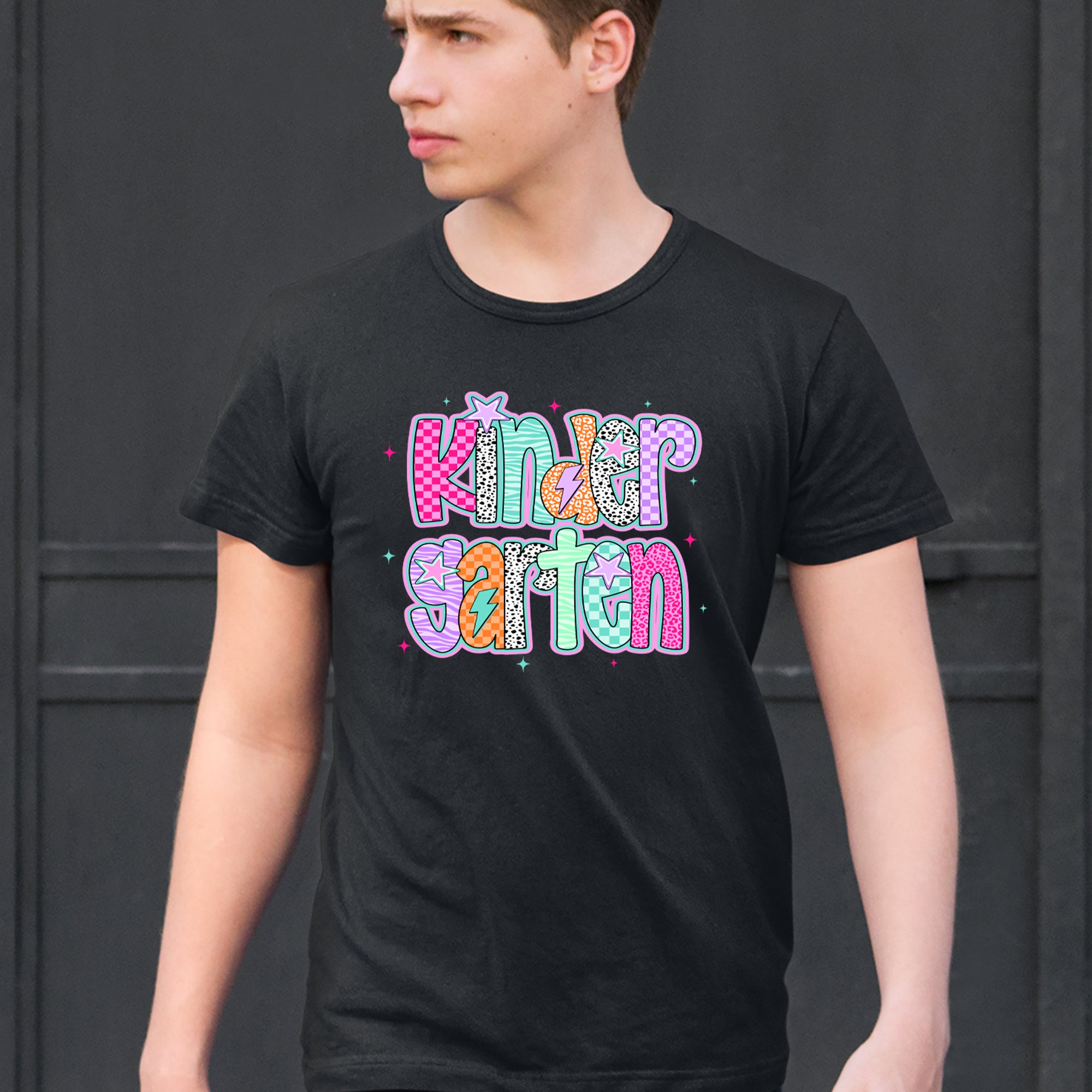 Kindergarten Cutie Colorful Back to School Men's T-shirt 