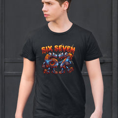 67 Lava Lightning Six Seven Meme Mens T-shirt 