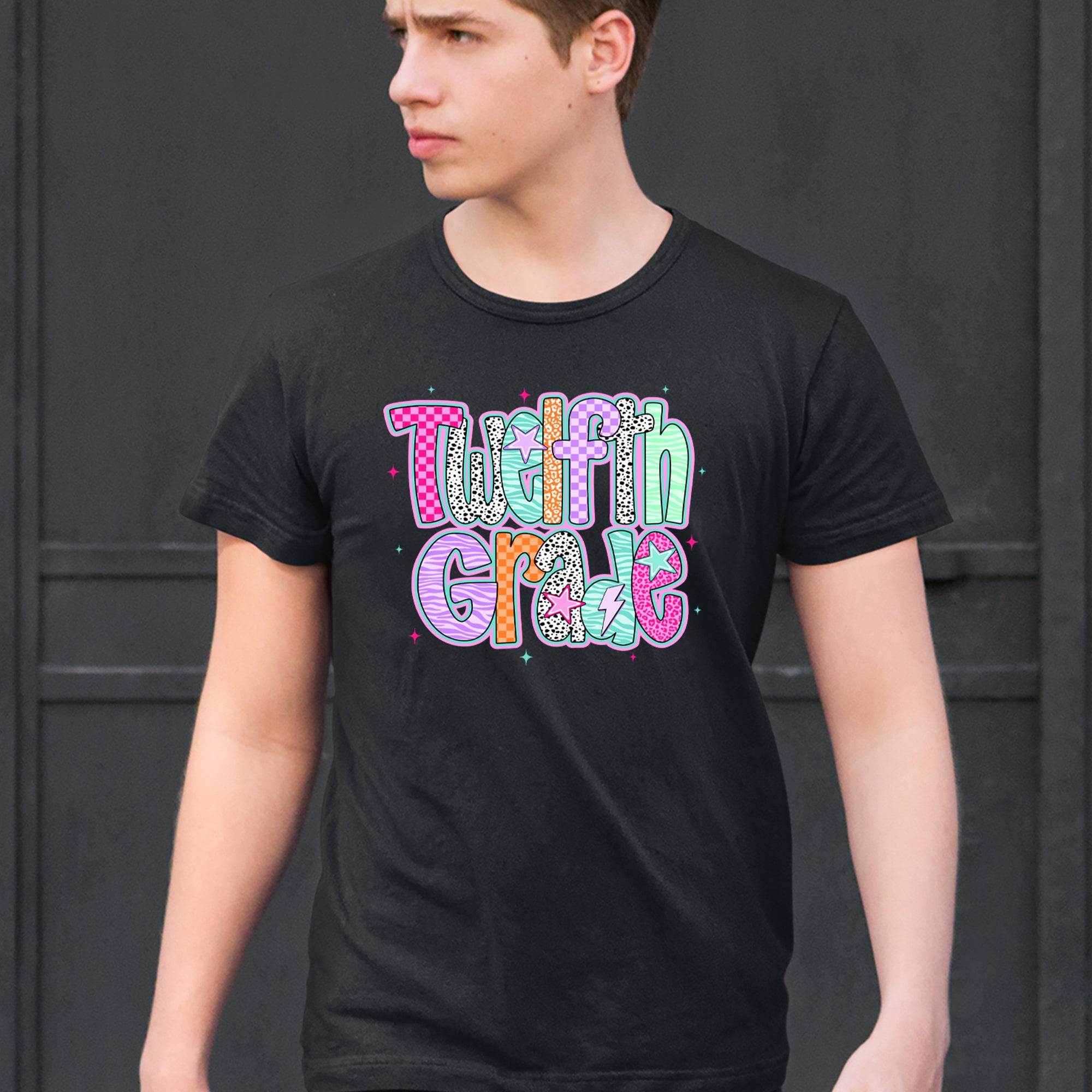 Senior Year Colorful Back to School Men's T-shirt 
