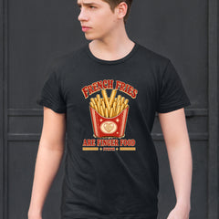 French Fries Are Finger Food IYKYK Mens T-shirt 
