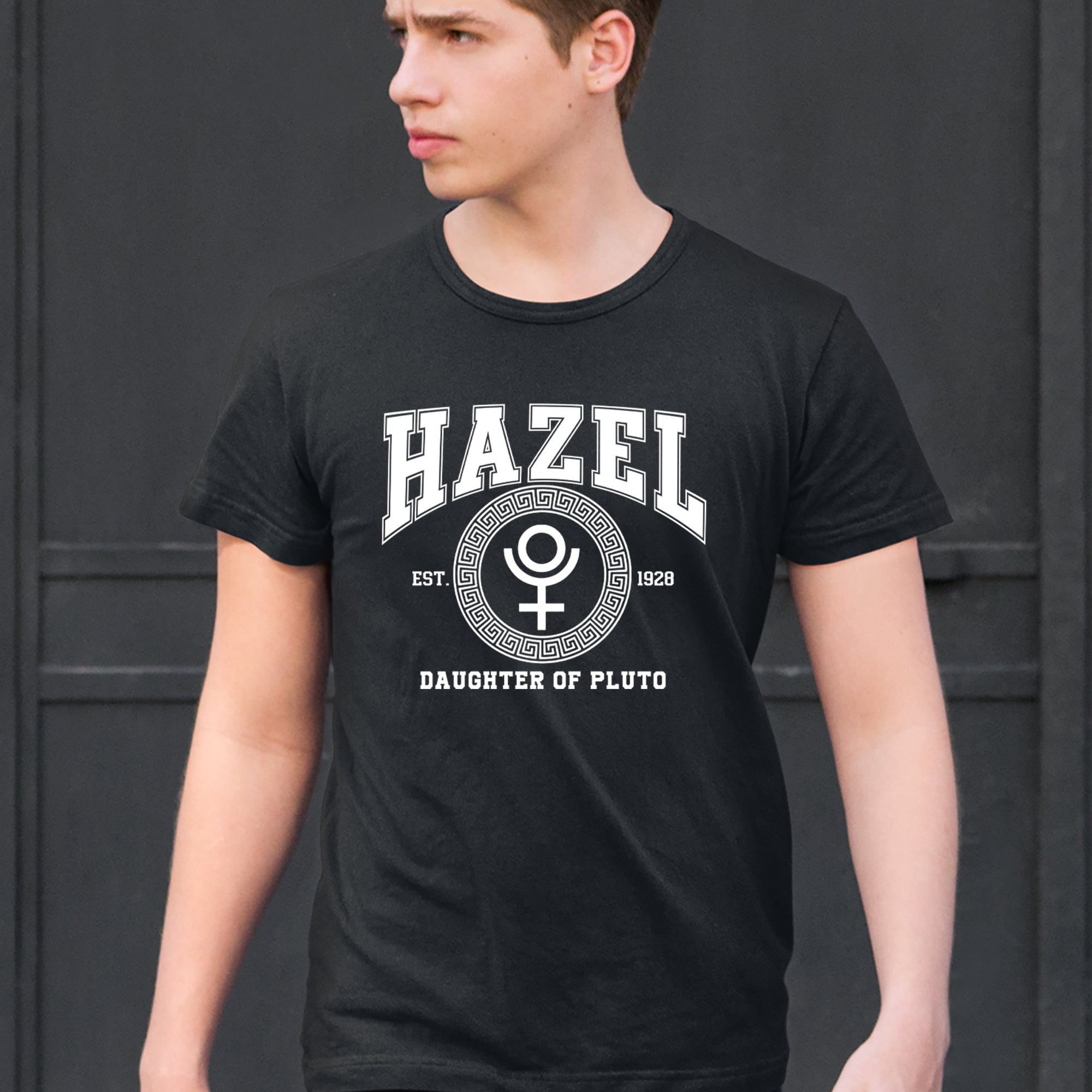 Hazel Daughter of Pluto Roman Gold Mens T-shirt 