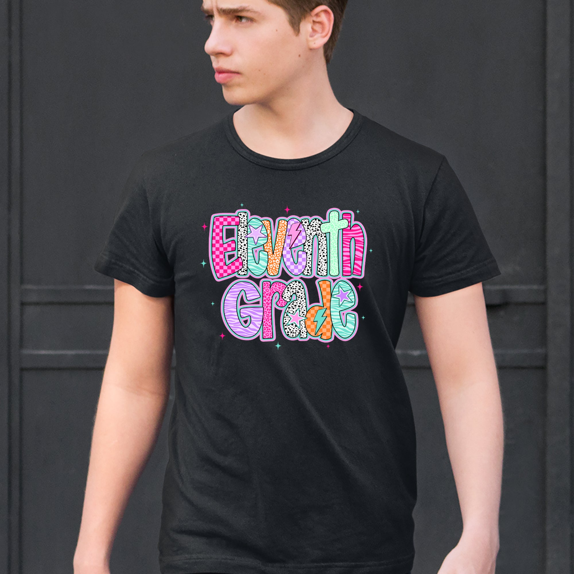 Eleventh Grade Extra Colorful Back to School Men's T-shirt 