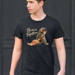 Punch Brave Together Stuffed Animal Mens T-shirt 