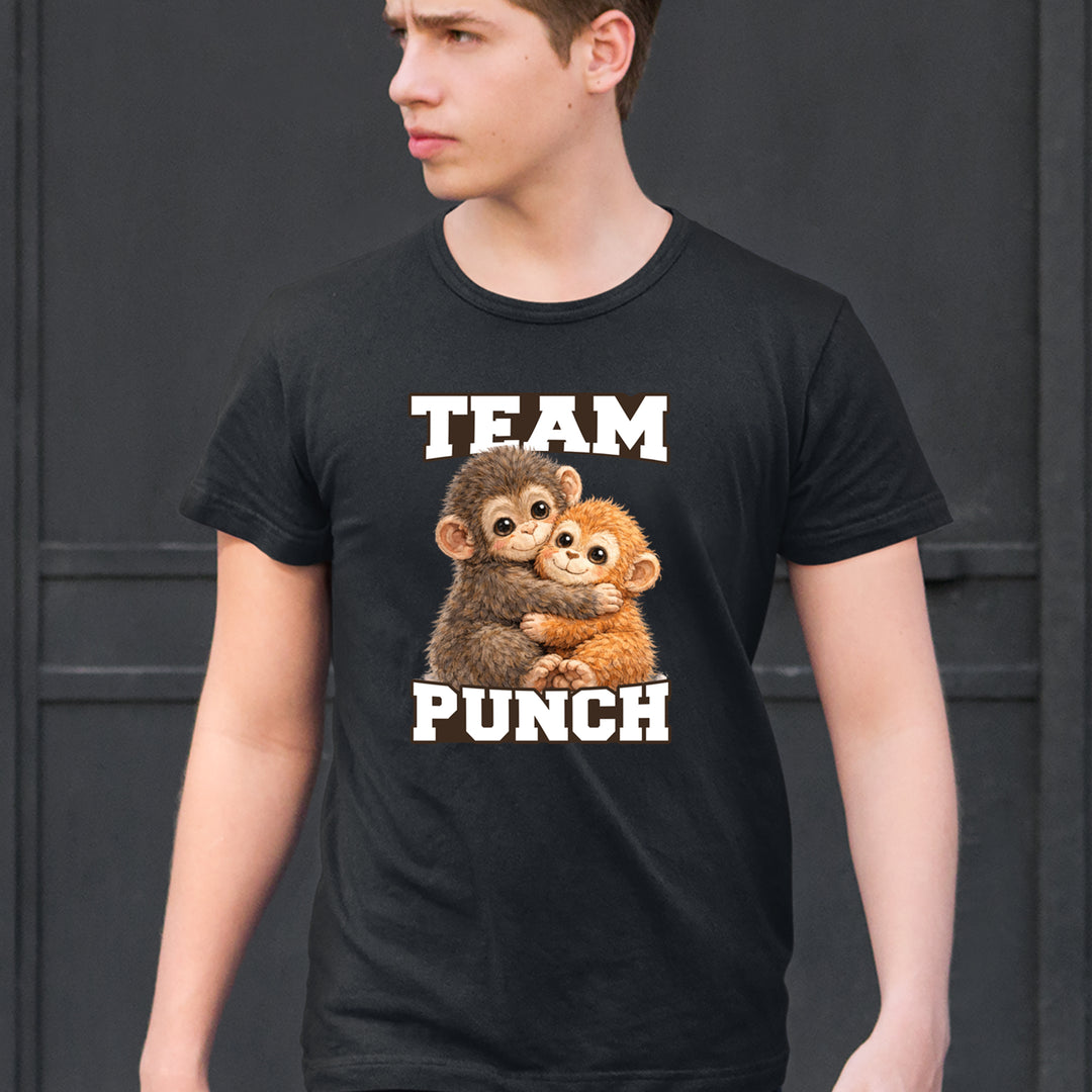 Team Punch Panchi-kun Monkey Mens T-shirt 