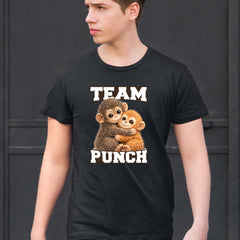 Team Punch Panchi-kun Monkey Mens T-shirt 