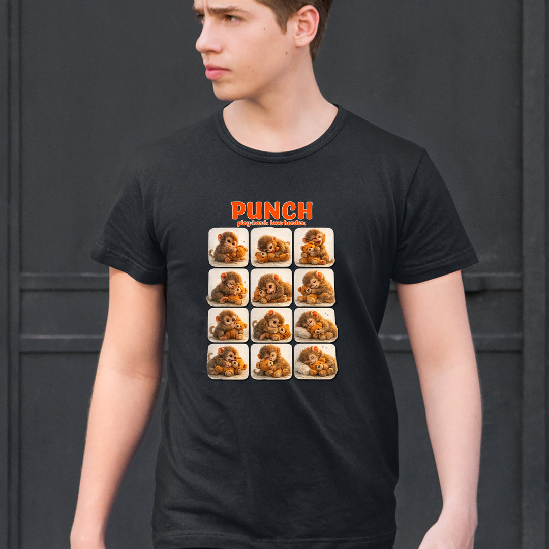 Punch Play Hard Love Harder Mens T-shirt 