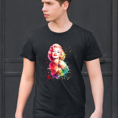 Mrs. Monroe Watercolors Bombshell Mens T-shirt 