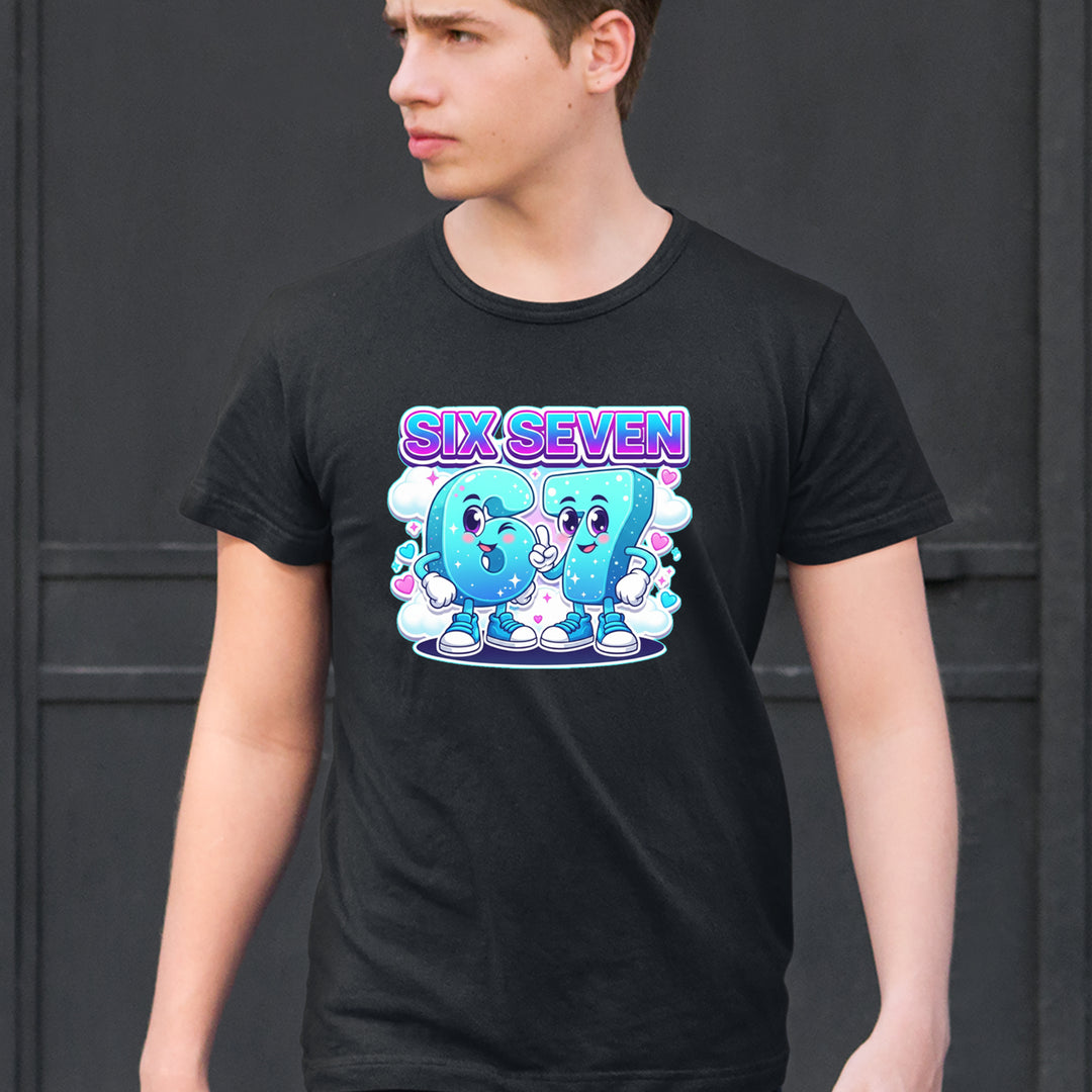 67 Six Seven Meme Kawaii Cloud Mens T-shirt 