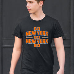 Go New York Go Basketball Mens T-shirt 