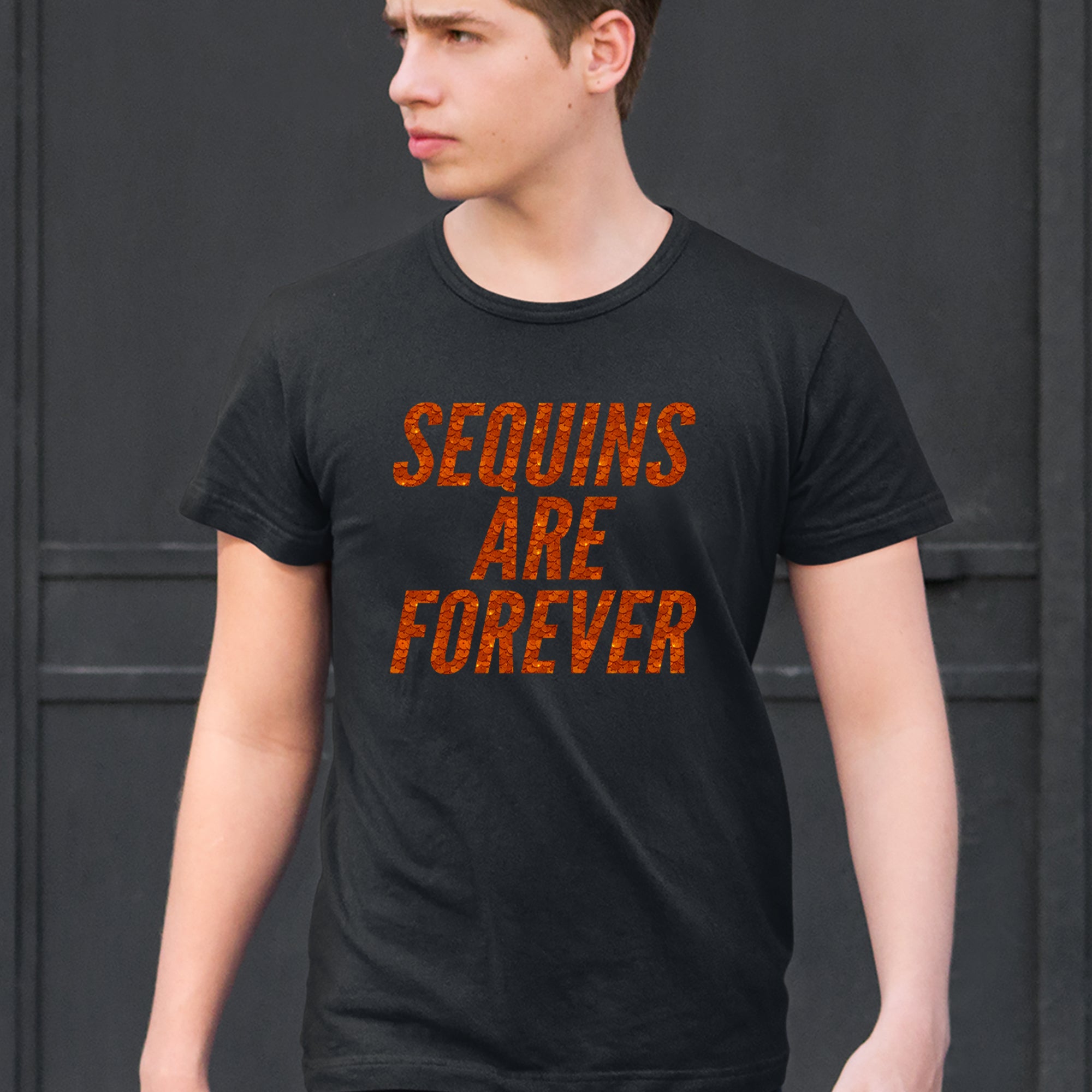 Sequins Are Forever Retro Glam Mens T-shirt 