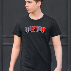 Boston City Pride Skyline Mens T-shirt 