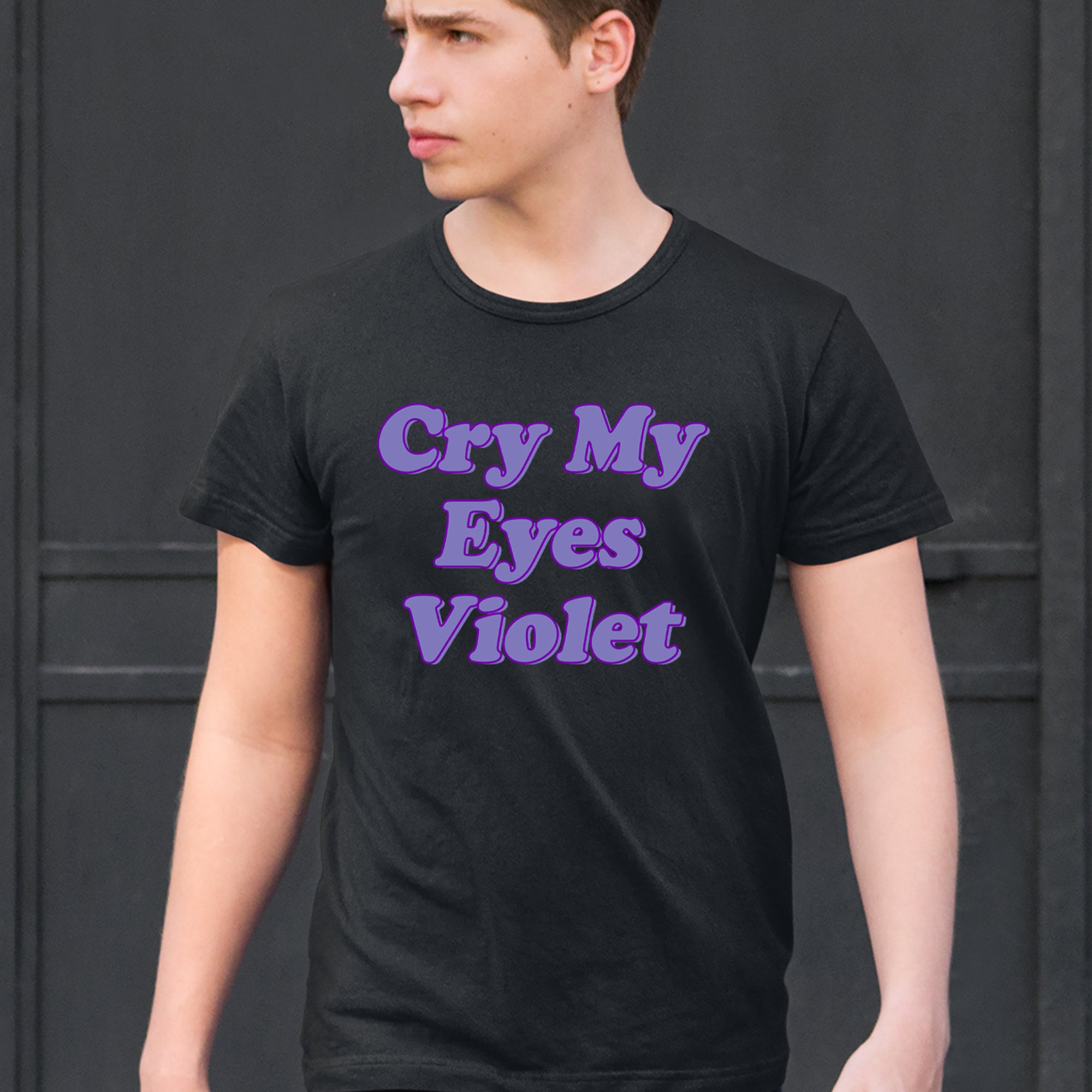 Cry My Eyes Violet Drama Queen Mens T-shirt 