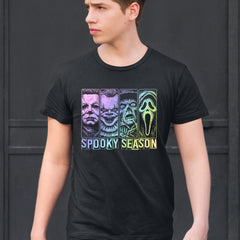 Spooky Season Horror Icons Halloween Mens T-shirt 