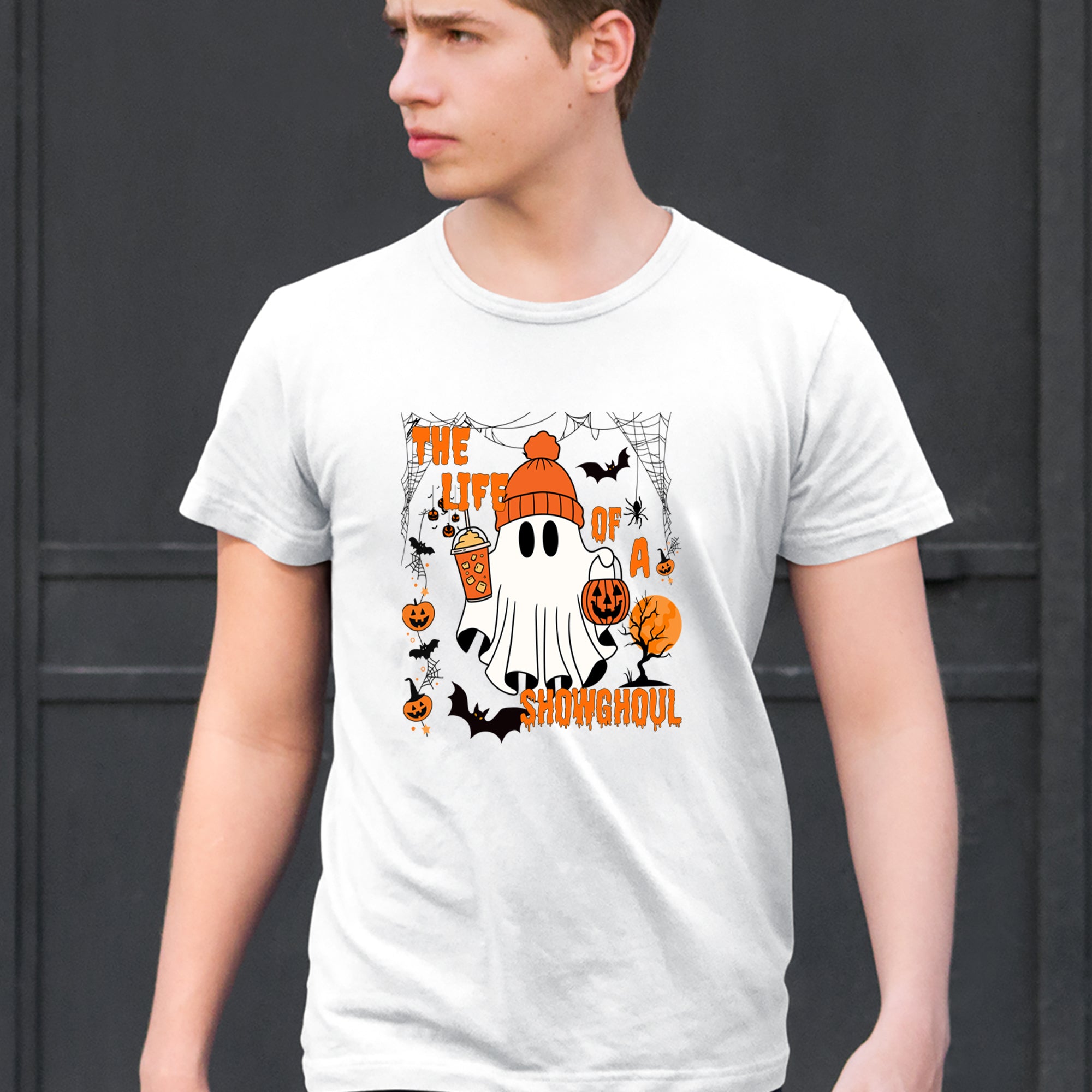Life of a Showghoul Halloween Showgirl Vibes Mens T-shirt 