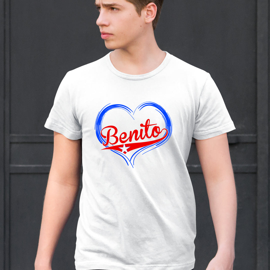 Benito Heart Puerto Rico Mens T-shirt 