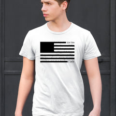 Redacted American Flag Mens T-shirt 