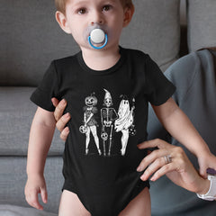 Vintage Spooky Squad Pinup Halloween Design Infant One-Piece Romper Bodysuit Or Toddler T-shirt 