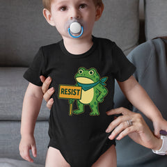 Sign Resist Meme Frog Protest Infant One-Piece Romper Bodysuit Or Toddler T-shirt 