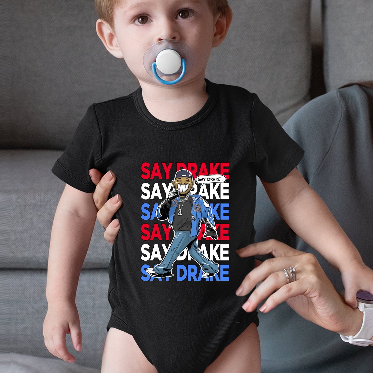 Say Drake Smiling Meme Mustard Infant One-Piece Romper Bodysuit Or Toddler T-shirt 