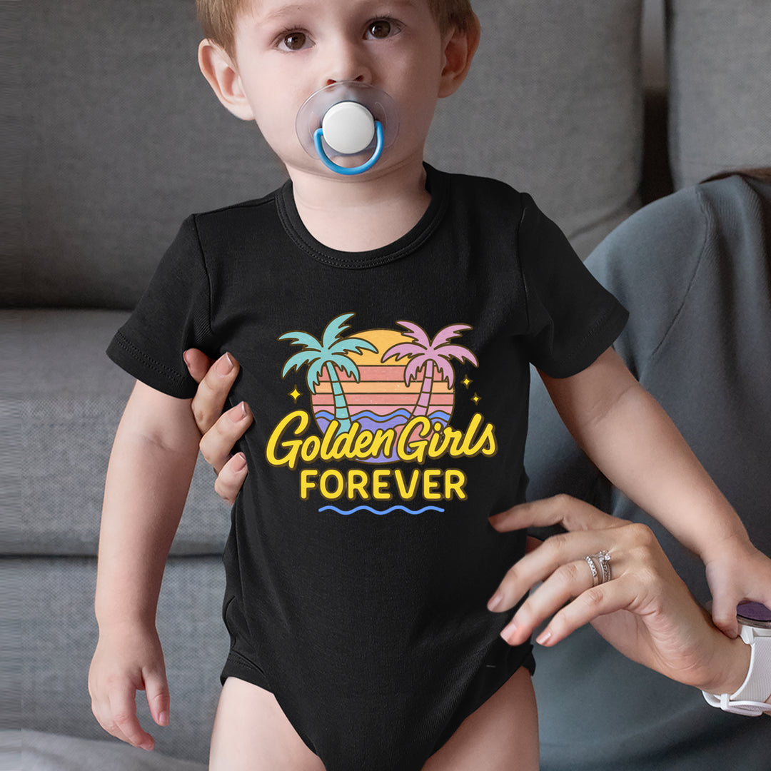 Golden Girls Forever Retro Sunset Infant One-Piece Romper Bodysuit Or Toddler T-shirt 