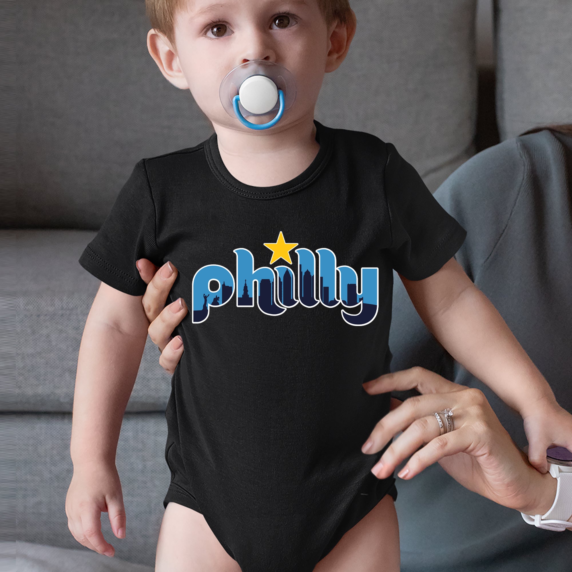 Skyline Philly Philadelphia Infant One-Piece Romper Bodysuit Or Toddler T-shirt 