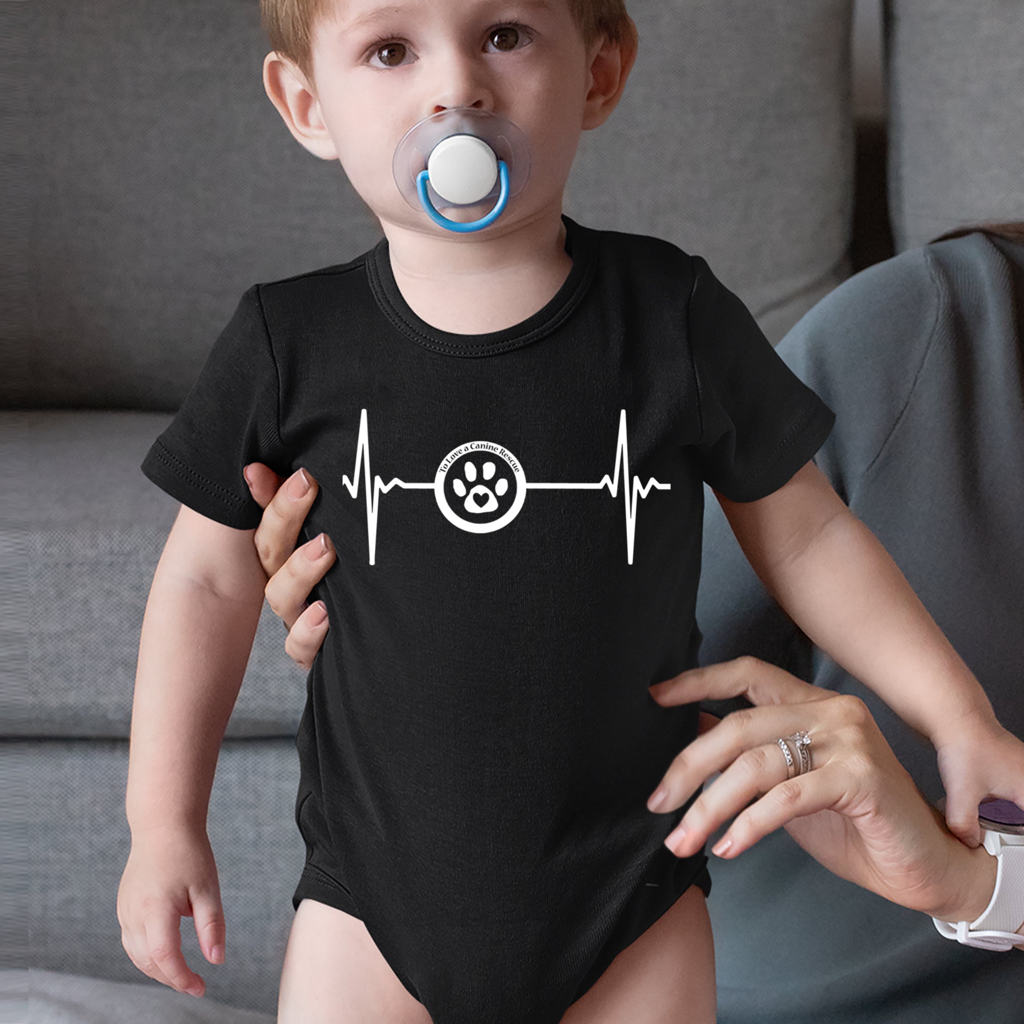 TLC Rescue Heartbeat Infant One-Piece Romper Bodysuit Or Toddler T-shirt 