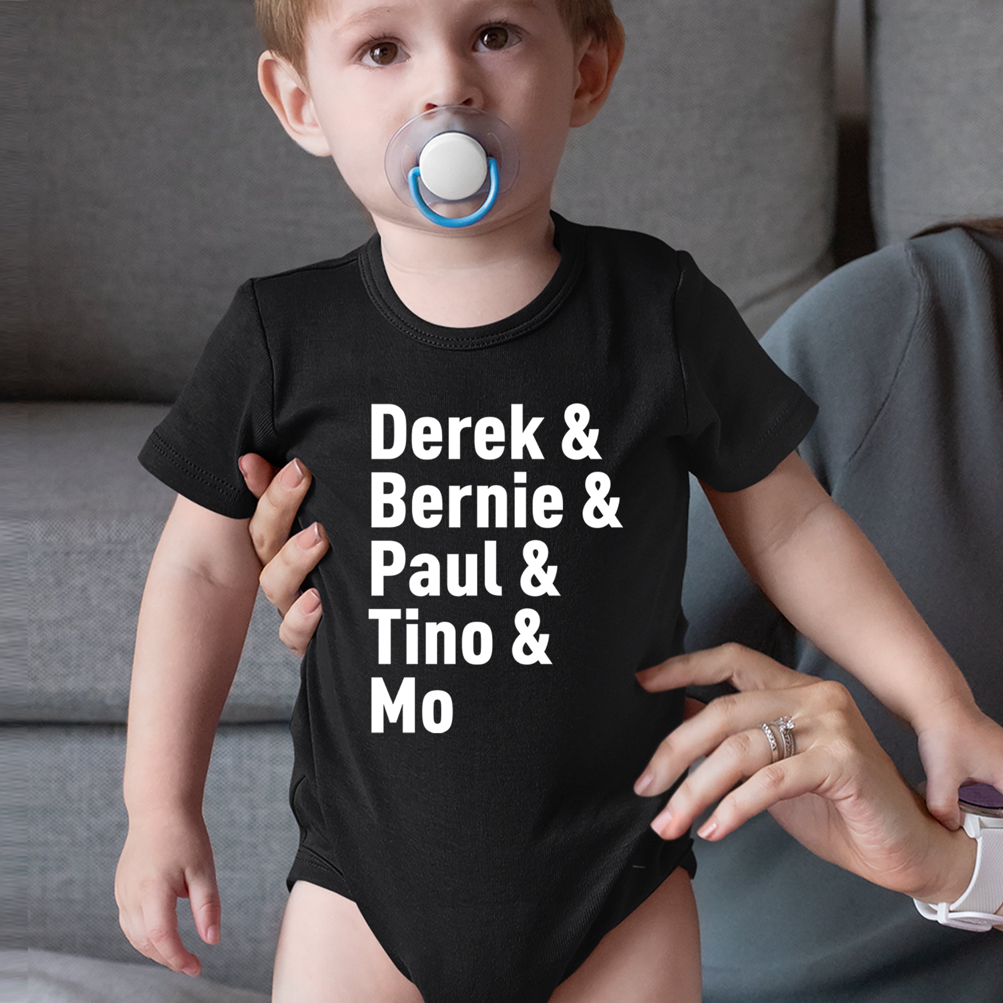 Derek & Bernie & Paul & Tino & Mo Infant One-Piece Romper Bodysuit Or Toddler T-shirt 