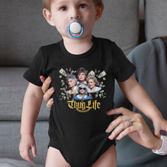 Golden Chain Thug Life Girls Infant One-Piece Romper Bodysuit Or Toddler T-shirt 