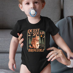 Quest Squad Broccoli Cat Fantasy Reader  Infant One-Piece Romper Bodysuit Or Toddler T-shirt 