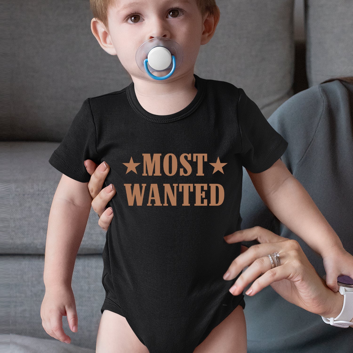 Most Wanted Cowboy Infant One-Piece Romper Bodysuit Or Toddler T-shirt 