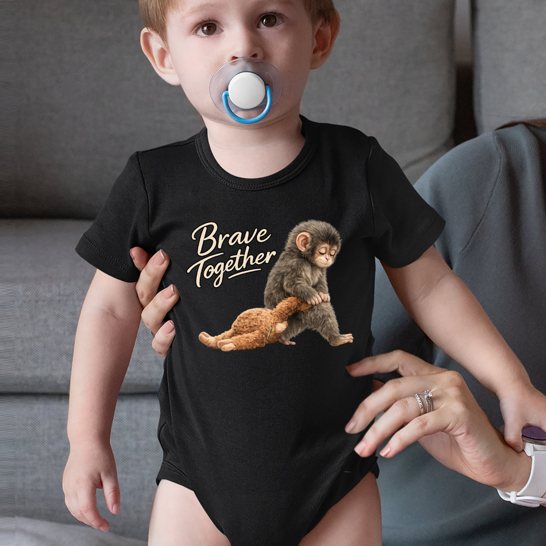 Punch Brave Together Stuffed Animal Infant One-Piece Romper Bodysuit Or Toddler T-shirt 