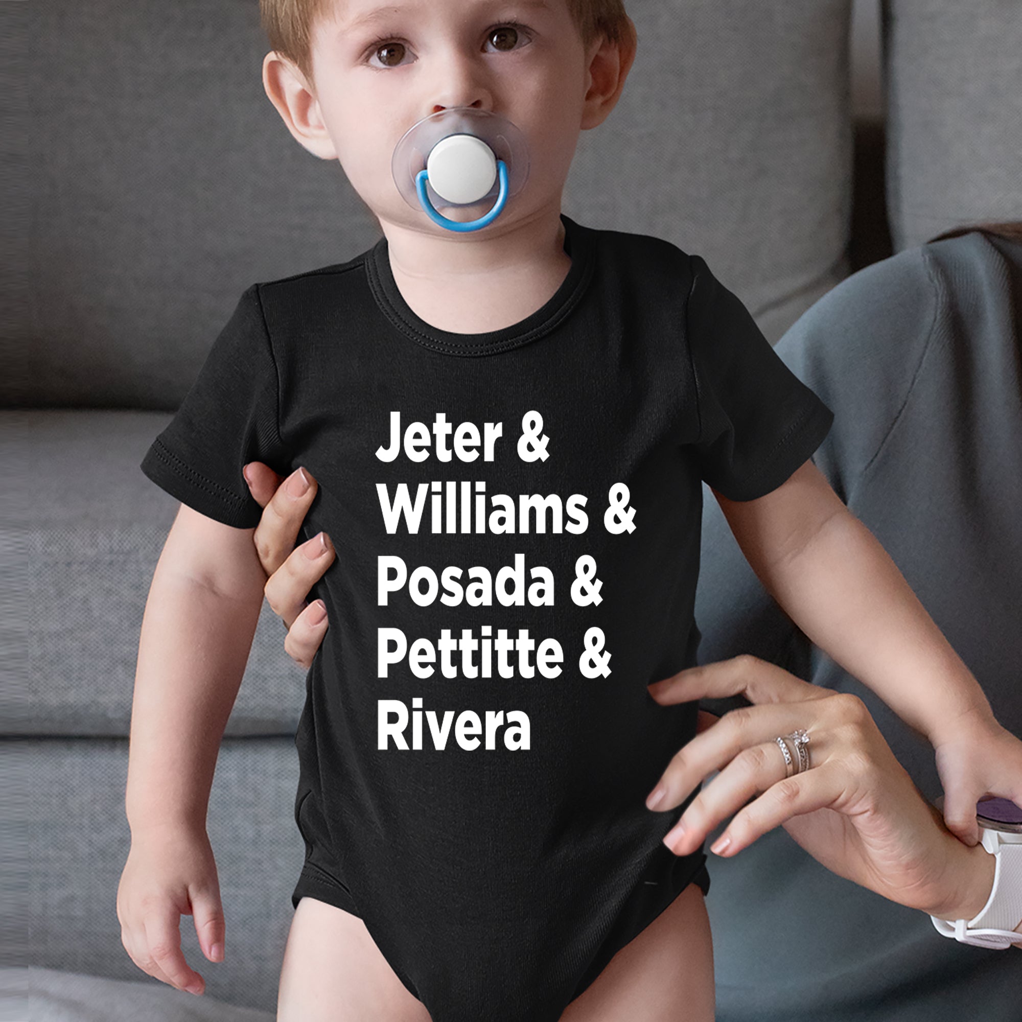 Jeter & Williams & Posada & Pettitte & Rivera Infant One-Piece Romper Bodysuit Or Toddler T-shirt 