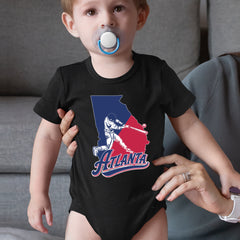Atlanta Georgia Batter Up Infant One-Piece Romper Bodysuit Or Toddler T-shirt 