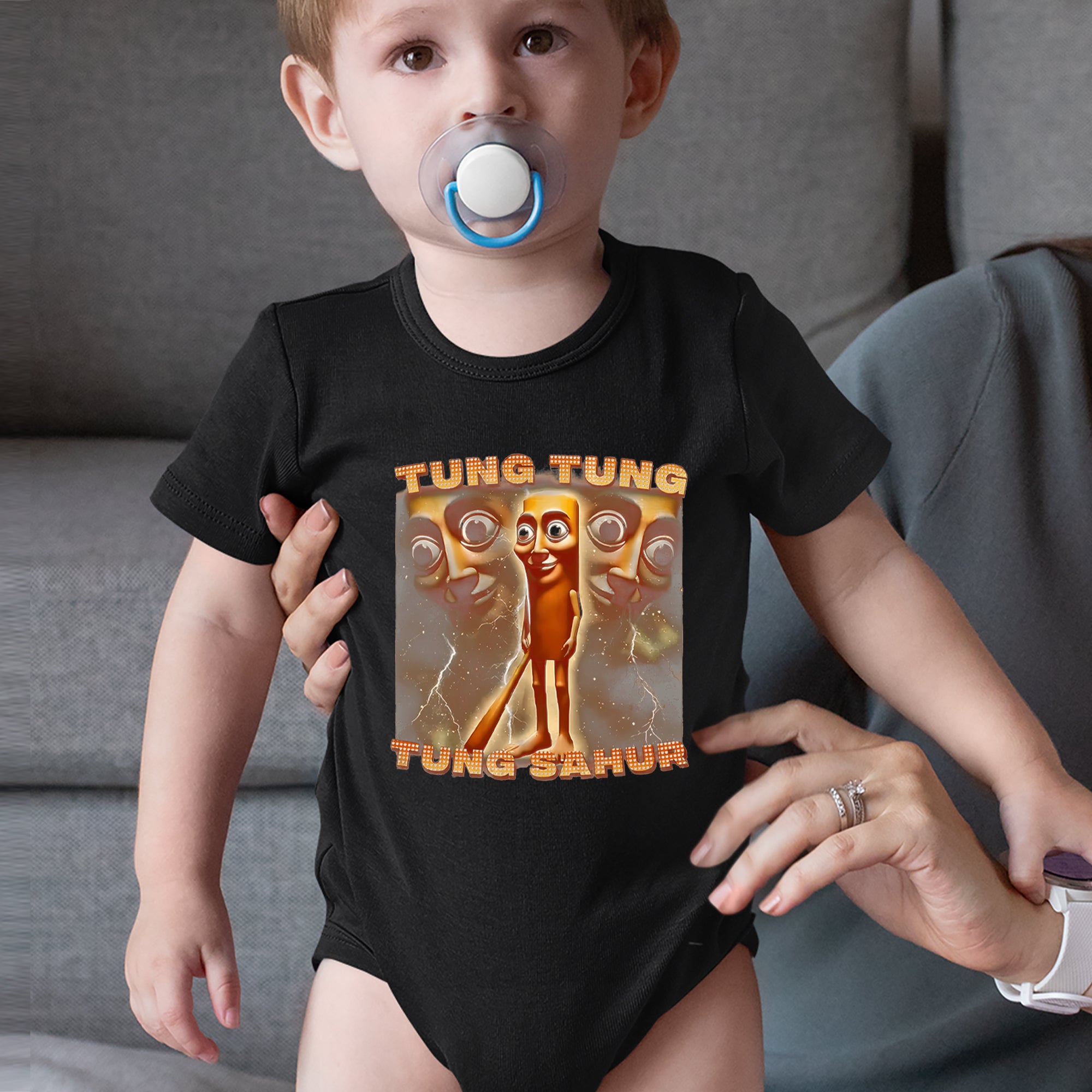 Tung Tung Tung Sahur Enforcer Infant One-Piece Romper Bodysuit Or Toddler T-shirt 