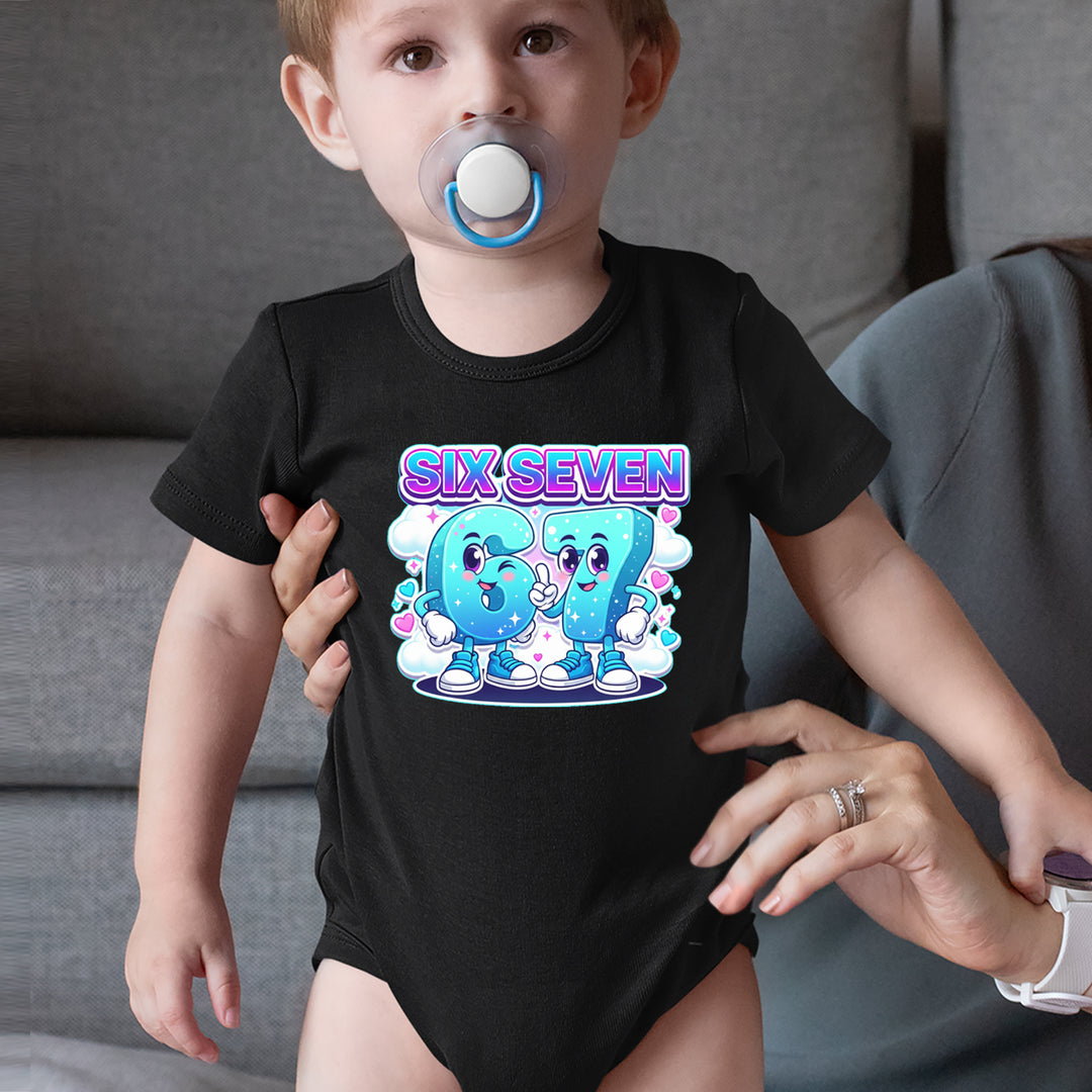 67 Six Seven Meme Kawaii Cloud Infant One-Piece Romper Bodysuit Or Toddler T-shirt 