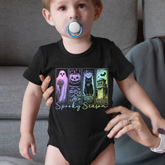 Spooky Season Cute Pastel Halloween Design Infant One-Piece Romper Bodysuit Or Toddler T-shirt 