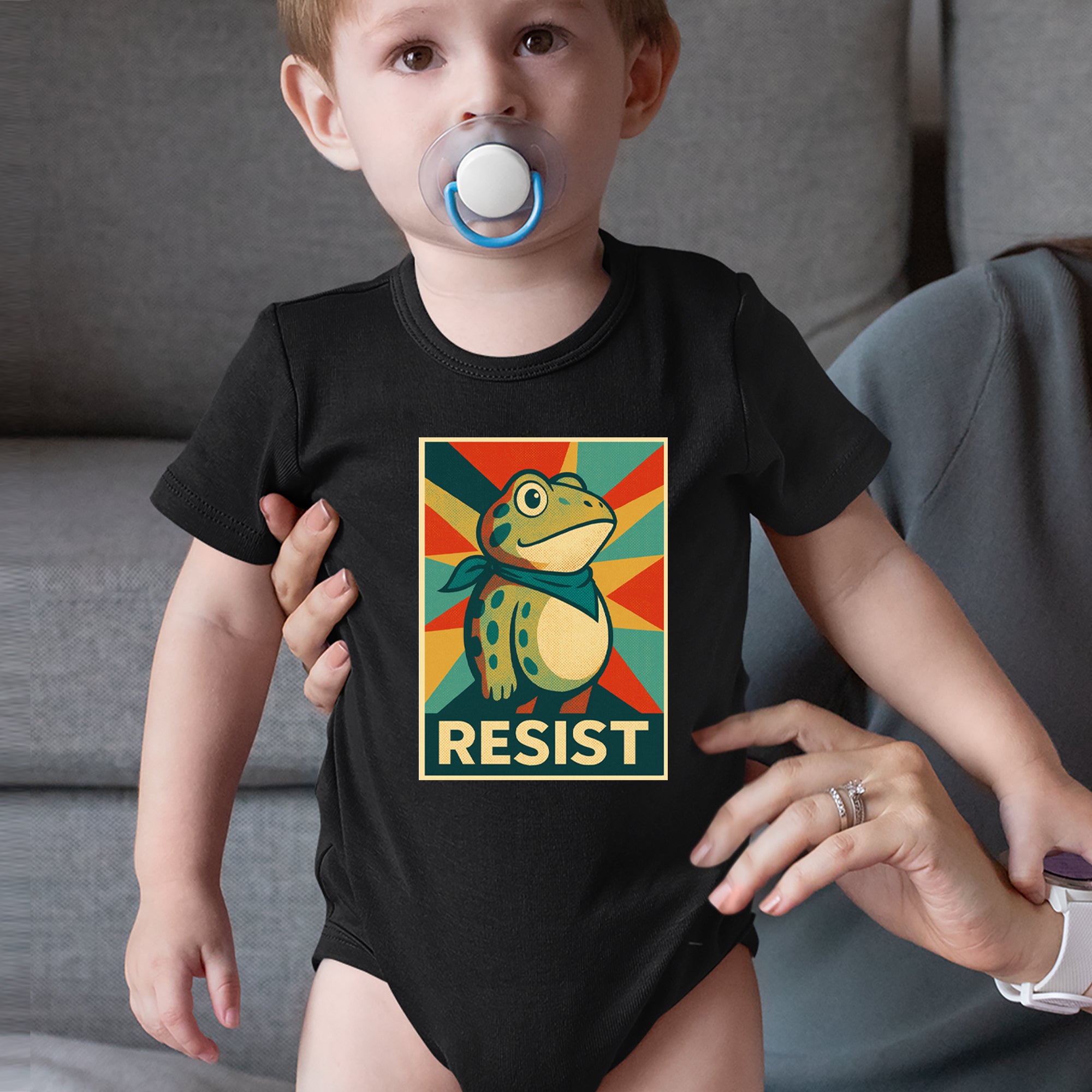 Resist Portland Protest Frog Infant One-Piece Romper Bodysuit Or Toddler T-shirt 