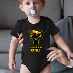 Hoist The Cone Pittsburgh Pride Infant One-Piece Romper Bodysuit Or Toddler T-shirt 