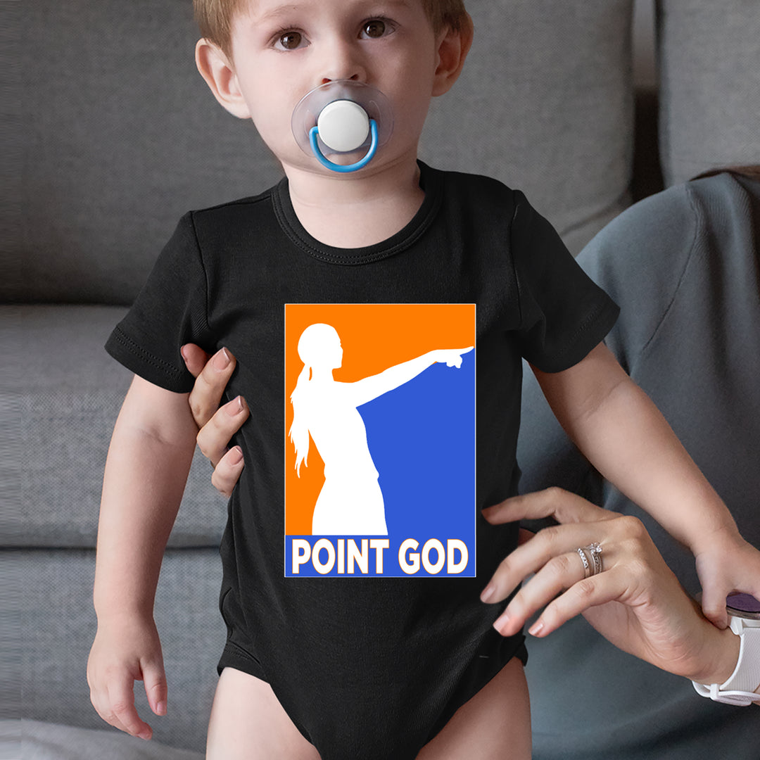 Point God Cunningham Basketball Pointing Meme  Infant One-Piece Romper Bodysuit Or Toddler T-shirt 