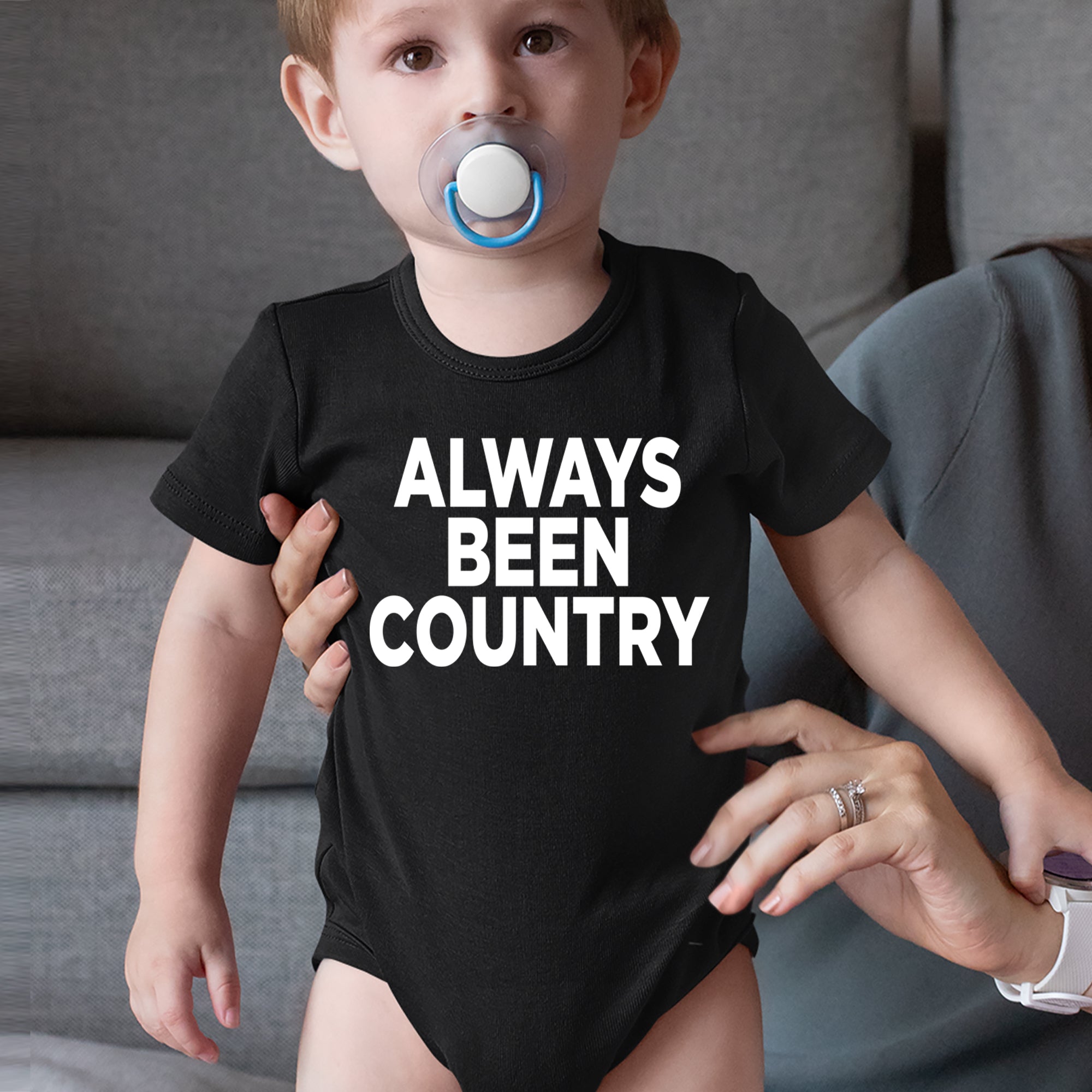 Always Been Country Music Infant One-Piece Romper Bodysuit Or Toddler T-shirt 