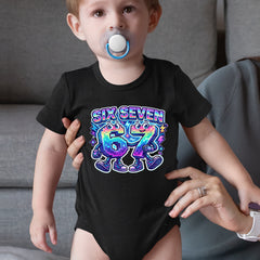 Six Seven 67 Retro Pixel Buddies Infant One-Piece Romper Bodysuit Or Toddler T-shirt 