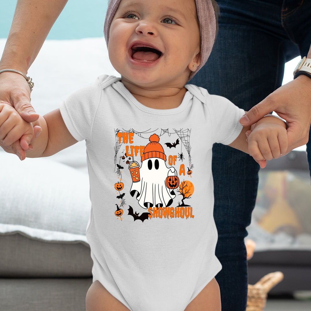 Life of a Showghoul Halloween Showgirl Vibes Infant One-Piece Romper Bodysuit or Toddler T-shirt