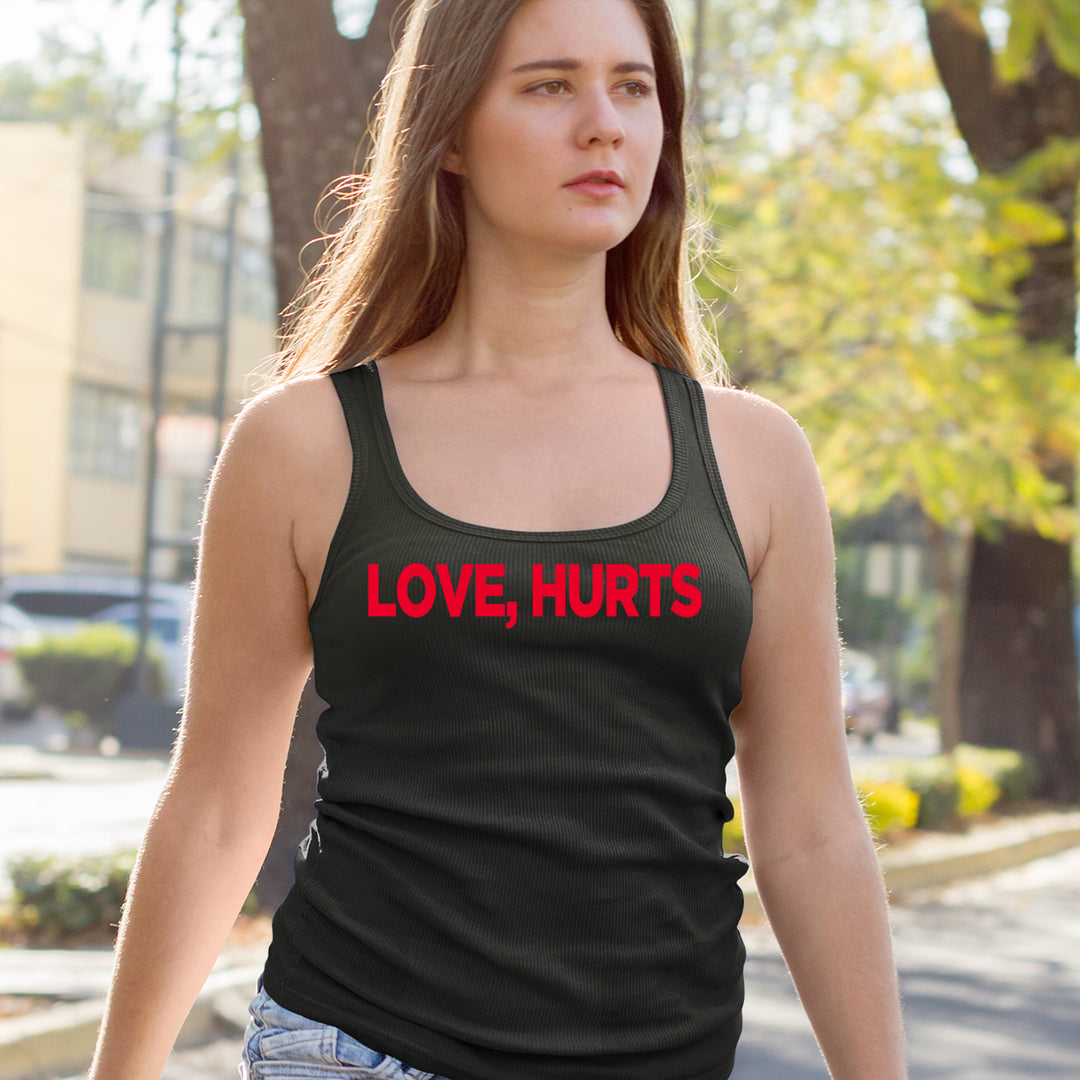 Love Hurts Racerback Tank Top for Women 