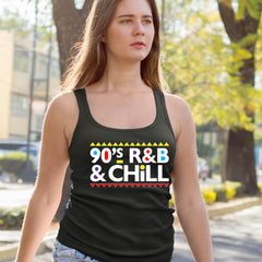 90s R&B and Chill Retro Throwback Racerback Tank Top for Women 