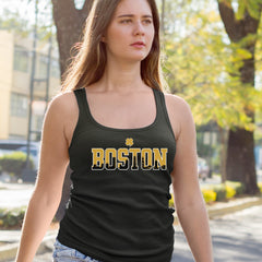 Boston City Pride Irish Racerback Tank Top for Women 