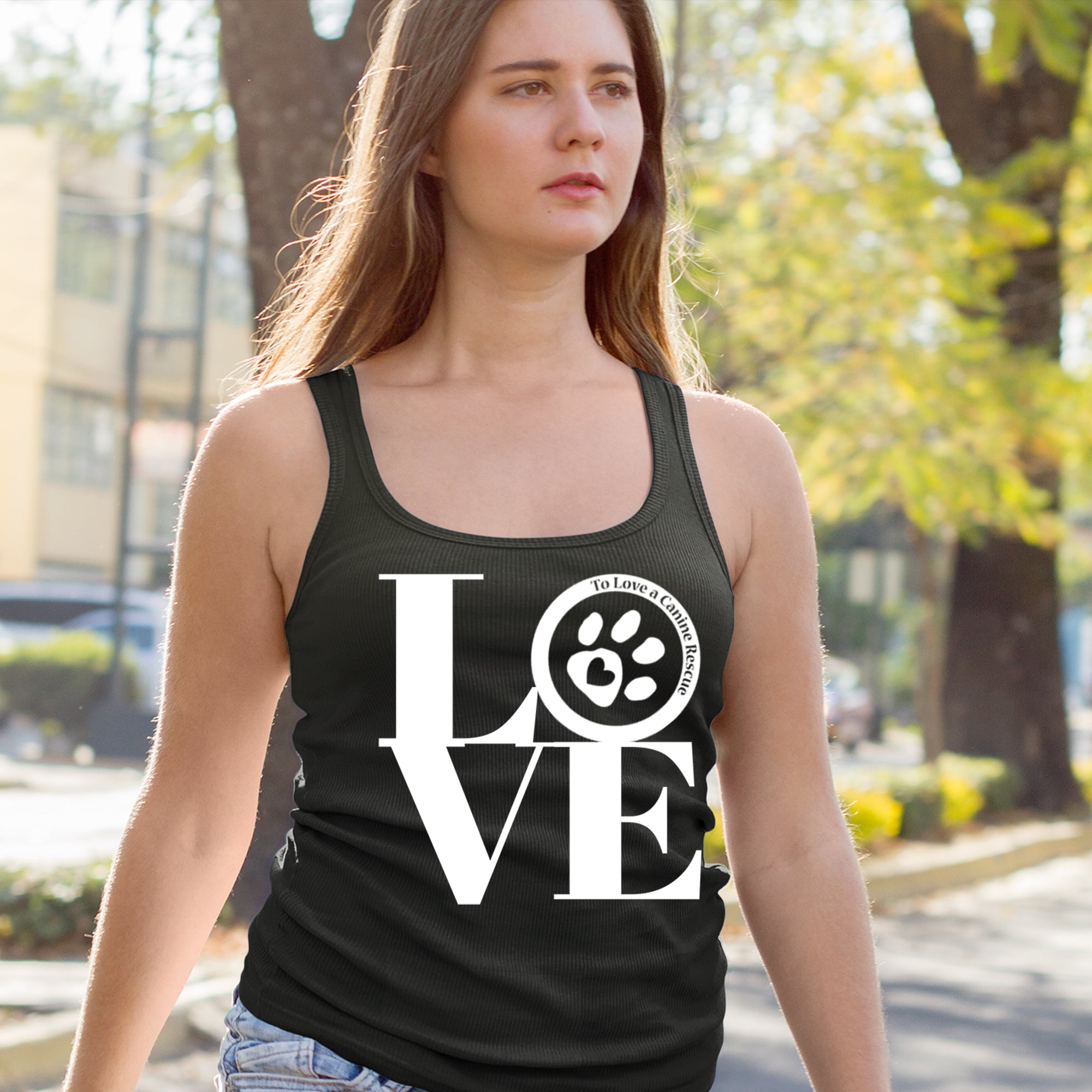 TLC LOVE Dog Rescue Cropped T-Shirt 