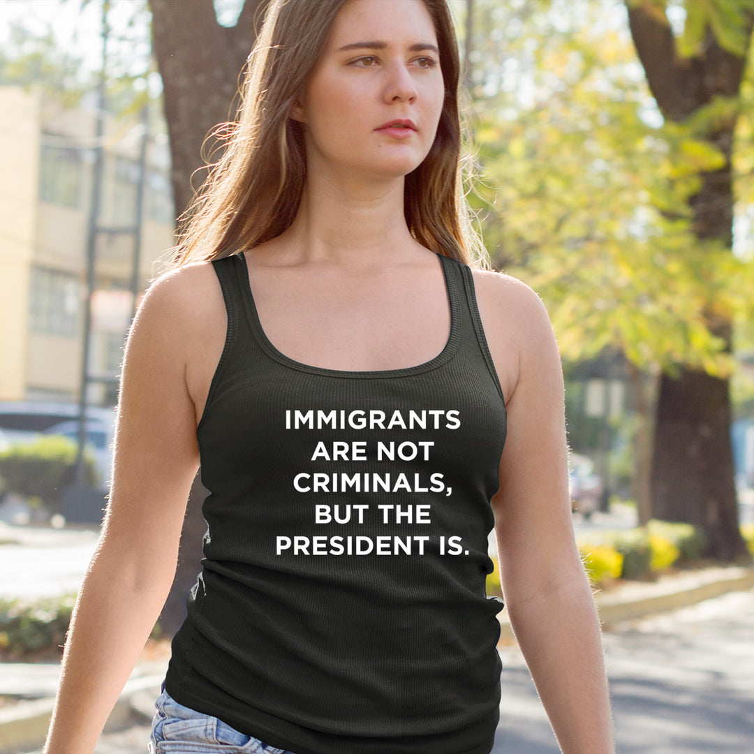 Immigrants Are Not Criminals Cropped T-Shirt 