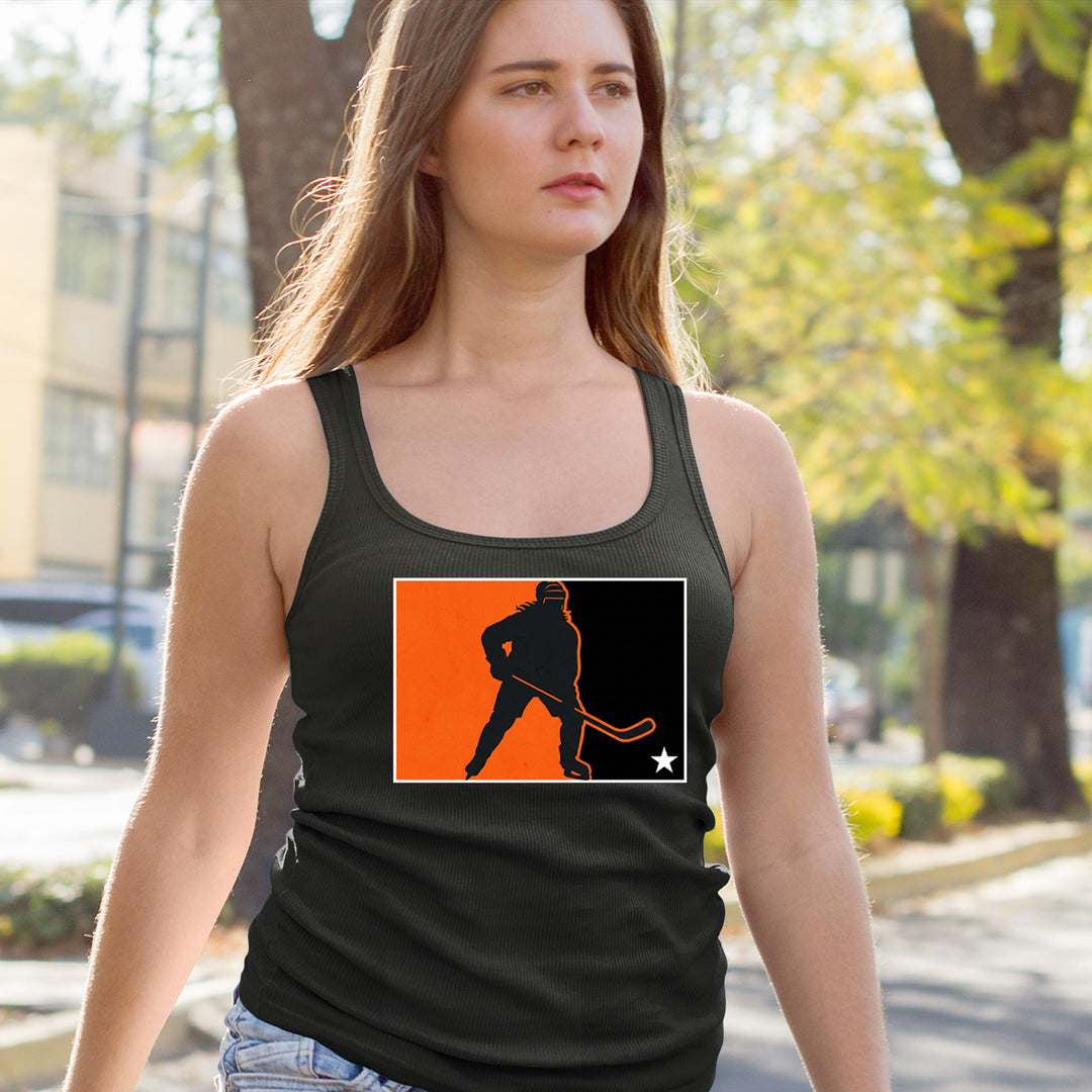 Hockey Enforcer Retro Vintage Racerback Tank Top for Women 