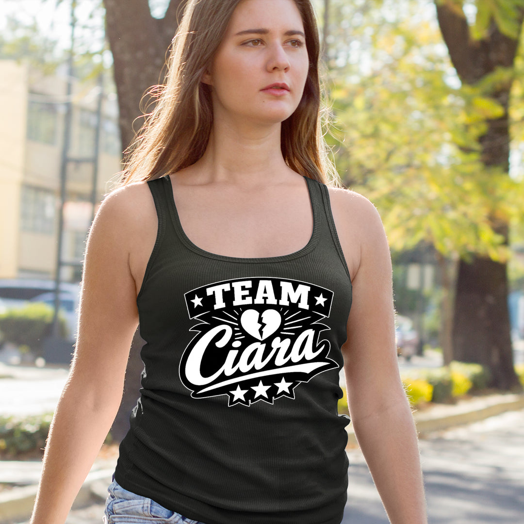 Team Ciara Scamanda Broken Heart Racerback Tank Top for Women 