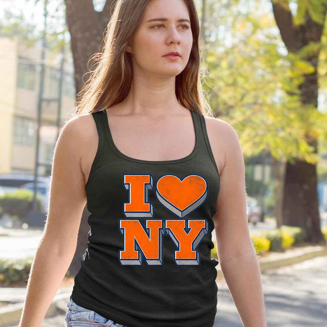 New York City Pride Heart Racerback Tank Top for Women 